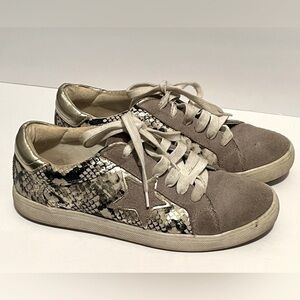 Steve Madden Amalfi Women's Metallic Python Snake Star Sneakers